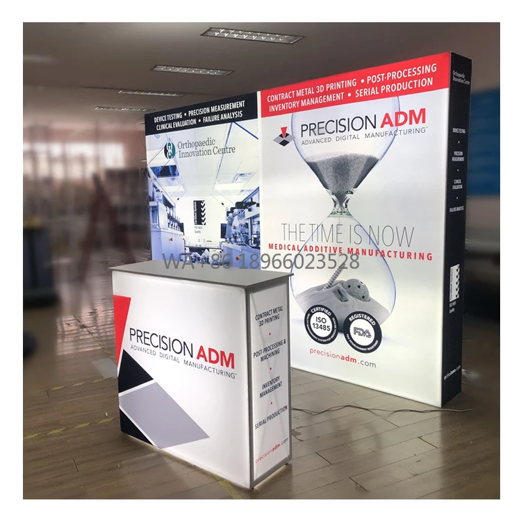 

10-футовый портативный светодиодный световой короб с подсветкой, всплывающий дисплей для торговых шоу