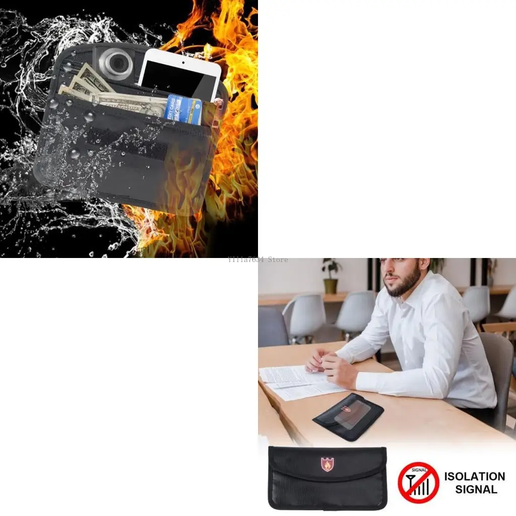 

Сумка на молнии Водостойкий кошелек Огнестойкая сумка для денег Безопасные сумки Маленький кошелек