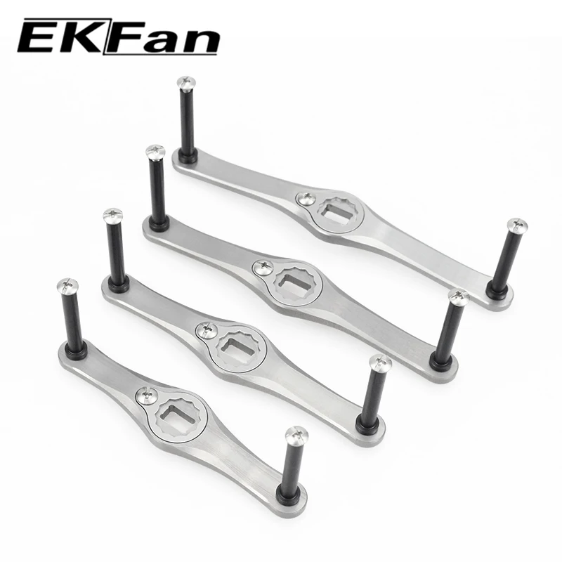 EKFan Baitcasting-Angelrollengriff 80/90/100/110mm Länge Aluminiumlegierung für A/S/D 7*4/8*5 Loch Ohne Knopf Köderrolle DIY-Teil – Detail 7
