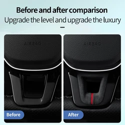 Car steering wheel sticker Alcantara for For Volkswagen Tiguan L Magotan Lamando Passat VW Golf Lavida Polo sticker accessories
