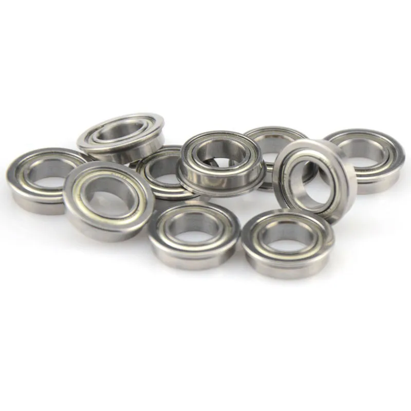 100pcs miniature flanged bearing MF148ZZ 8*14*4 mm LF-1480ZZ flange deep groove ball bearings 8mmx14mmx4mm
