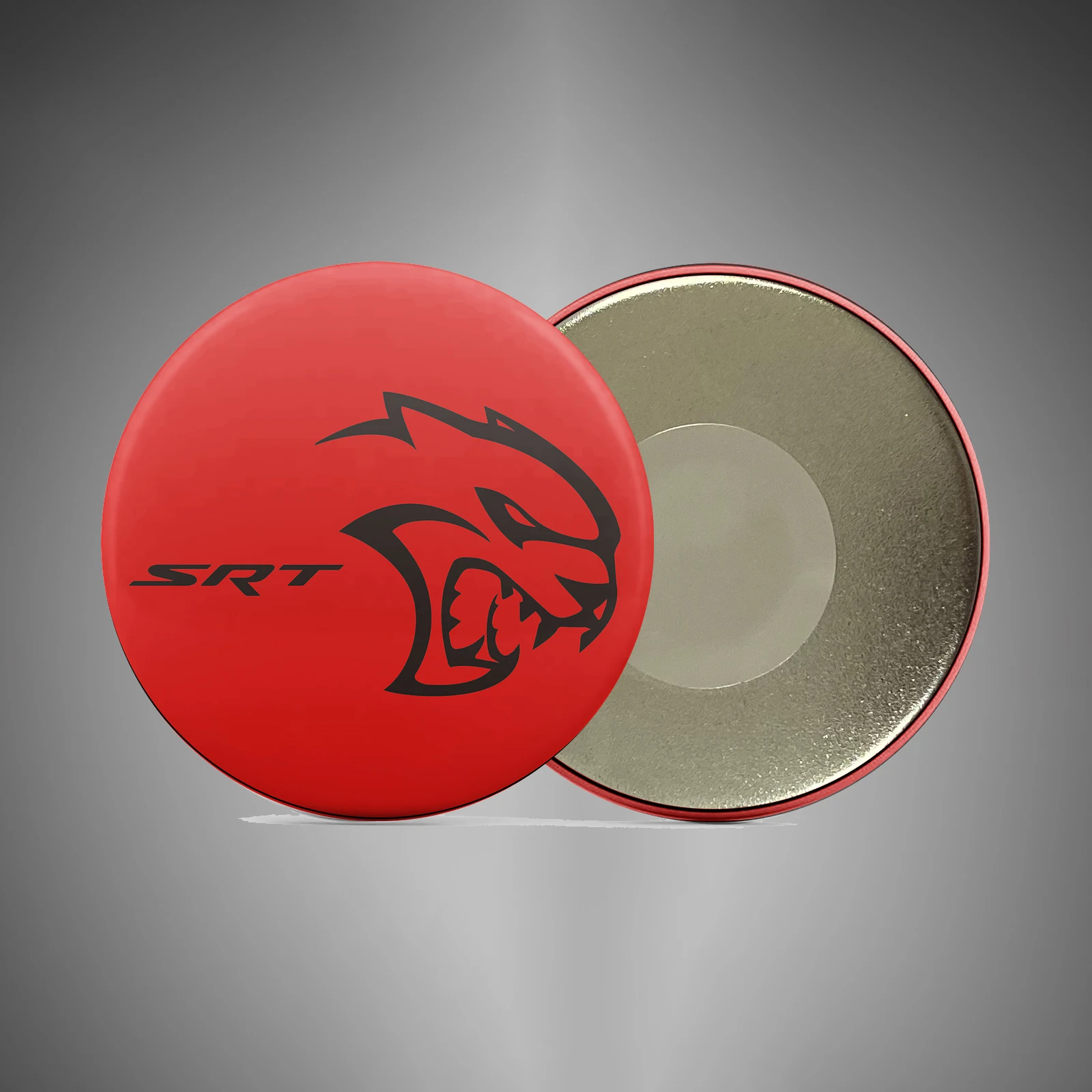 Hellcat Srt Fridge Magnets Message Board Sticker Round Refrigerator Magnets Creative Gift Souvenir Support Icons Custom BXT-088