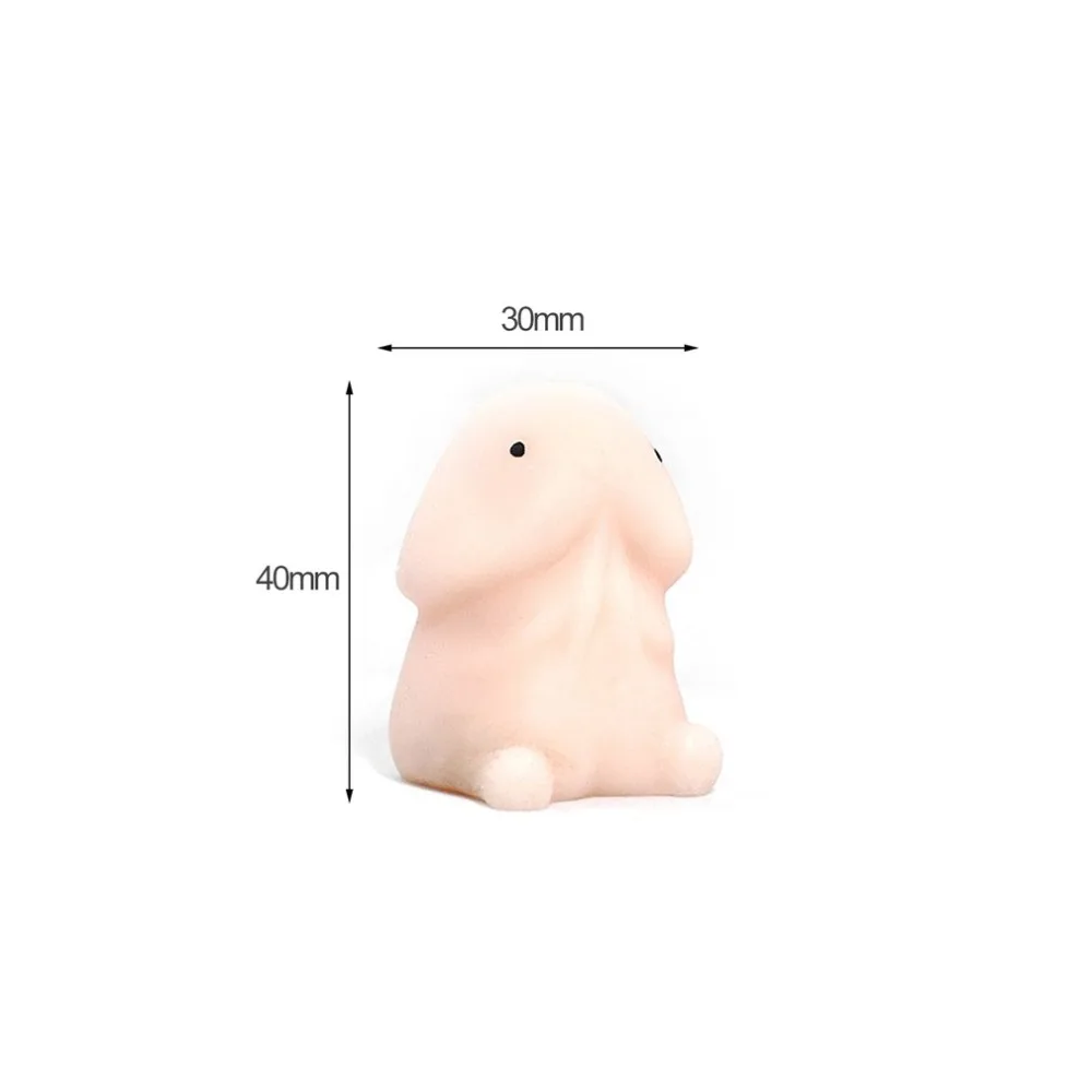 Mini Squishy Penis Dick Shape Toy Simulated Breast Slow Rising Stress Relief Toys PU Decompression Relax Pressure Toy Funny Gift