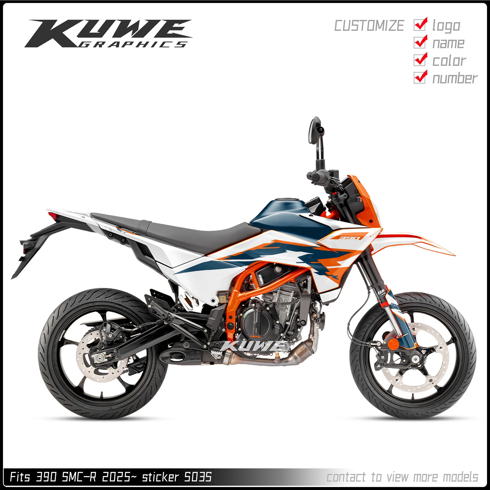 Suitable for KTM 125 390 SMCR 2025- -graphics kit decals kit sticker