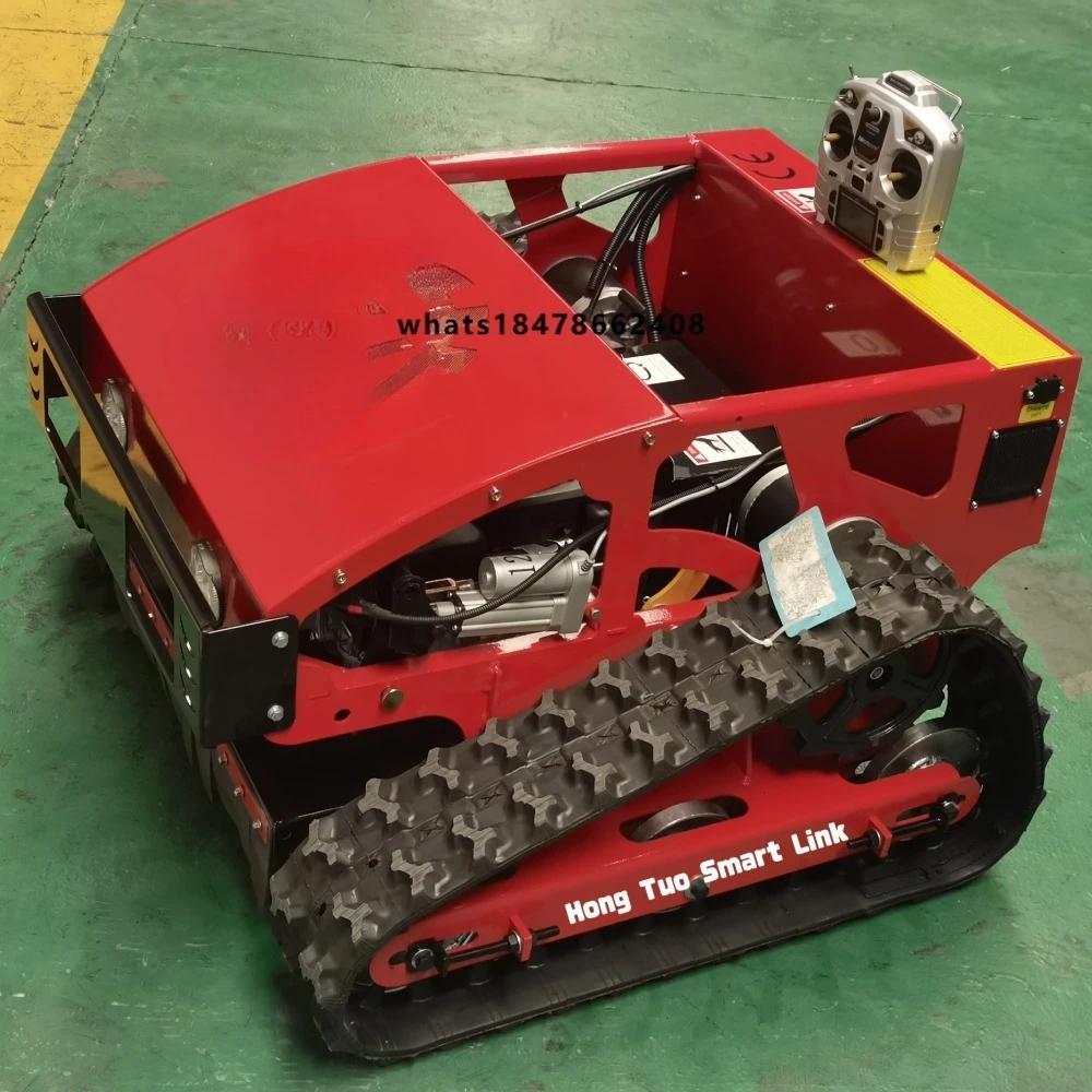All Terrain Track Type Lawn Mowing Robot Zero-Turn 550mm Professional Lawnmower Agricultural Remote Control Robot