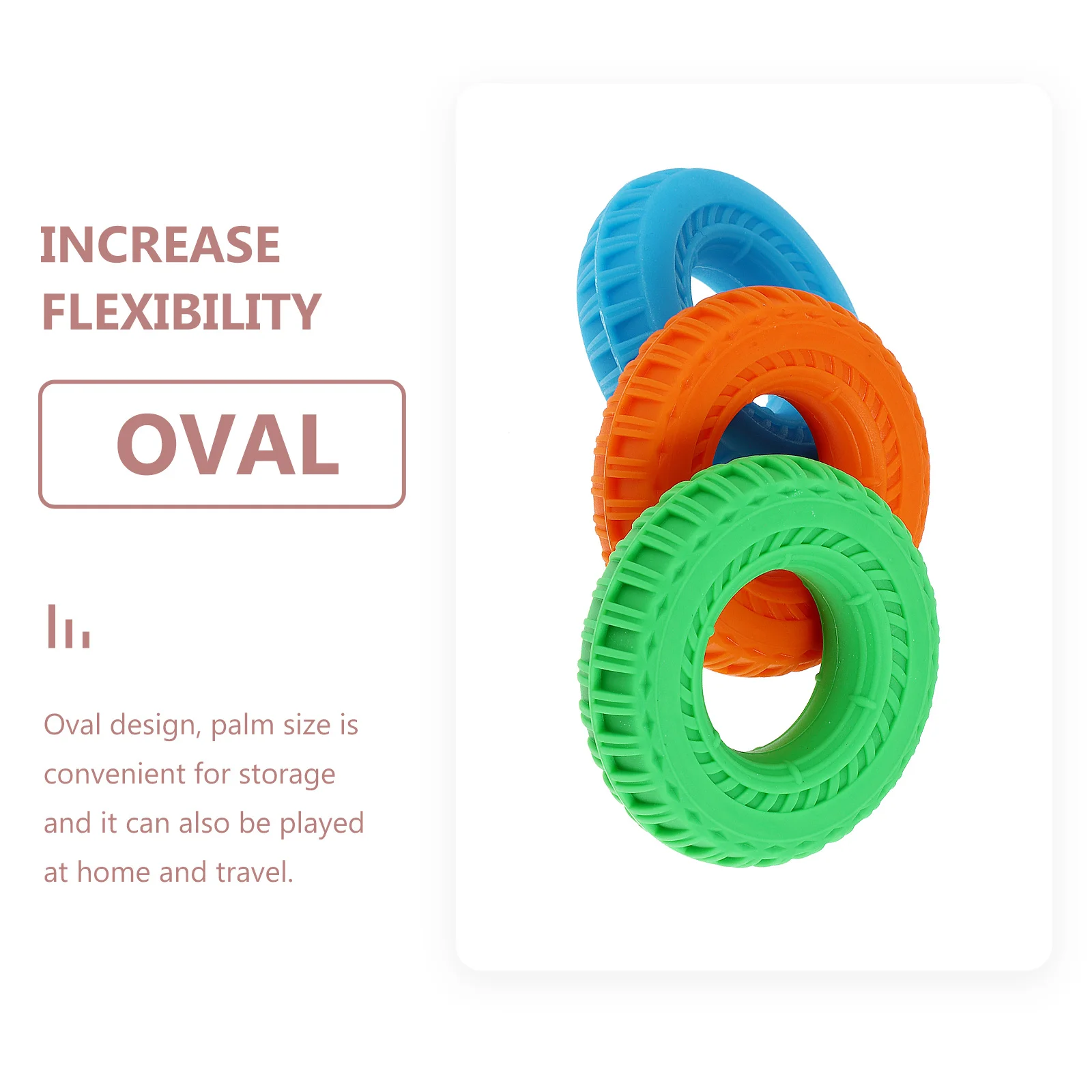 

3pcs Silicone Grips Strengthener Ring For Hand Wrist Muscle Developer Fitness Training Aids Hand Exerciser Grip Rings