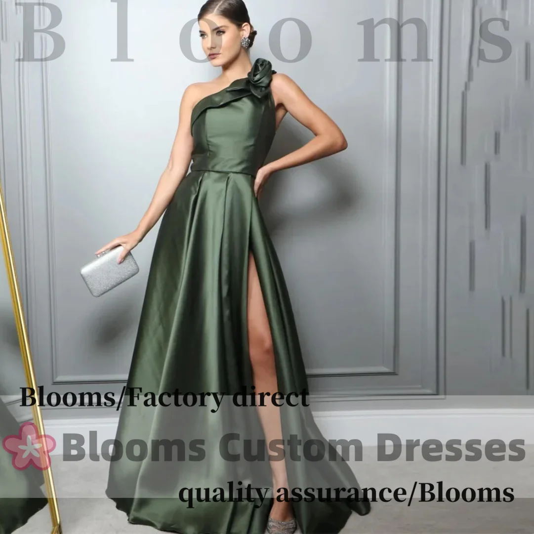 花柄のイブニングドレス,裸の肩,サテン,ラインa,ノースリーブ,パーティードレス,ウエディング,ウェディングドレス