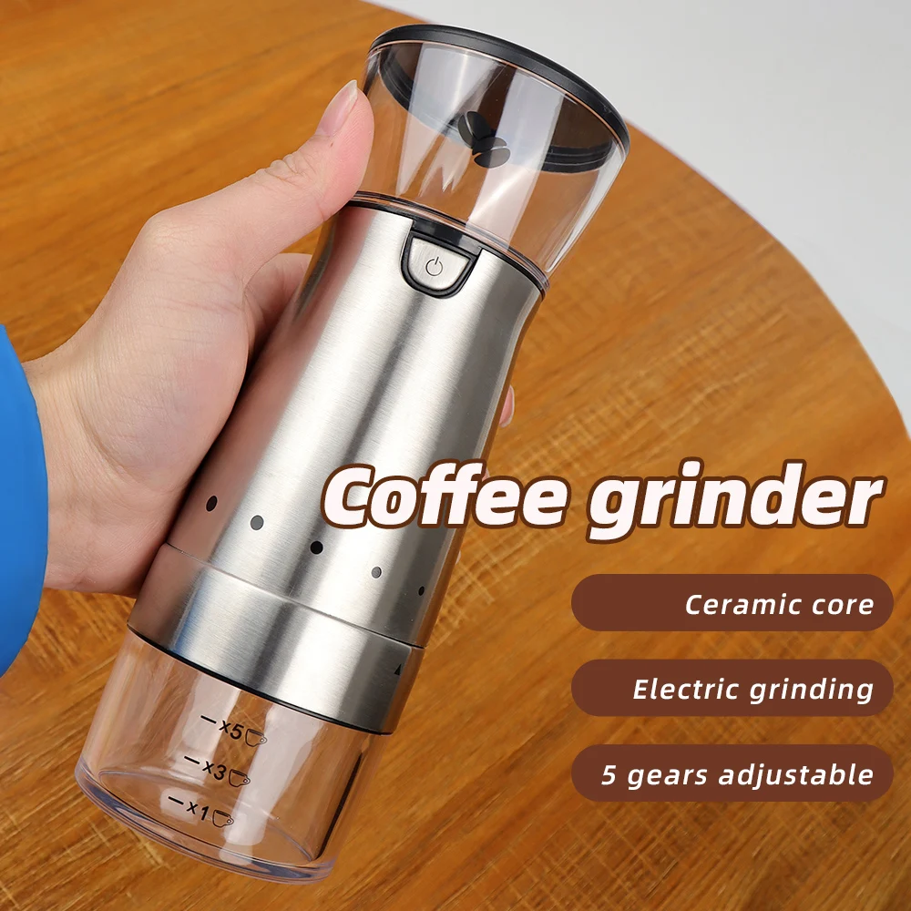 

Electric Coffee Grinder TYPE-C USB Charge Professional Ceramic Grinding Core Coffee Beans Mill Grinder New Upgrade Portable