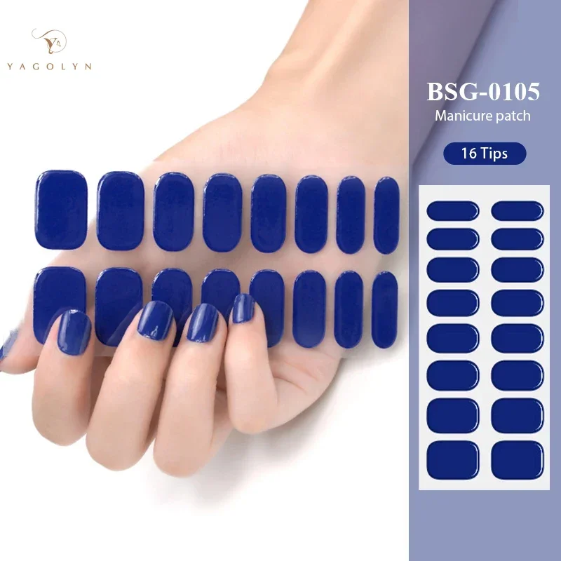 Autocollants adhésifs pour ongles en gel semi-durci, curseurs de patch, longue durée, gel complet, manucure bricolage, durcir dans les besoins de lampe UV, 16, 20, 22 embouts