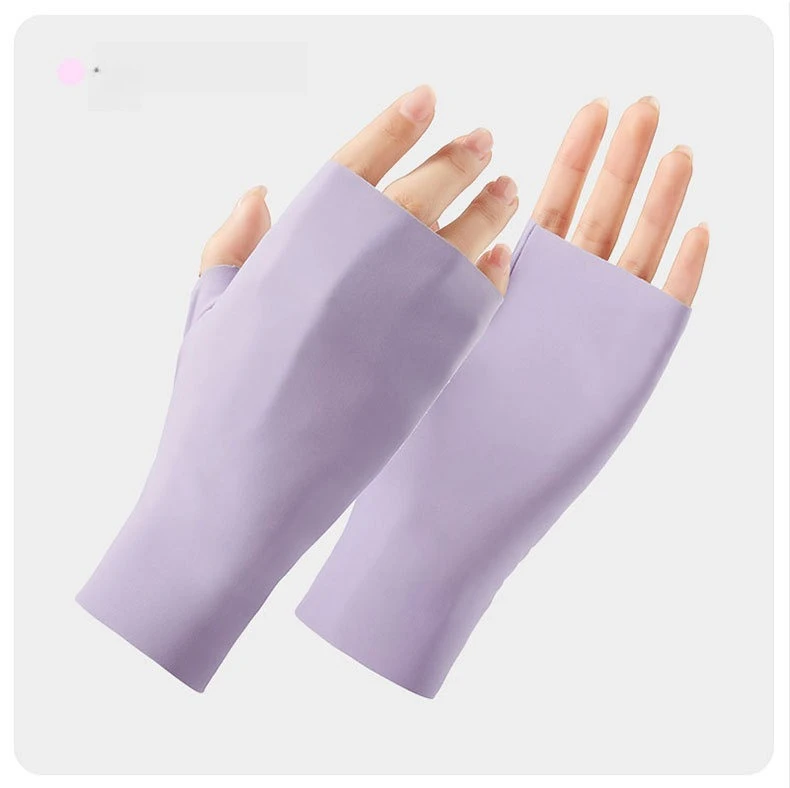 Sun protection gloves UV light sun protection gloves Ice silk cool gloves Outdoor riding gloves