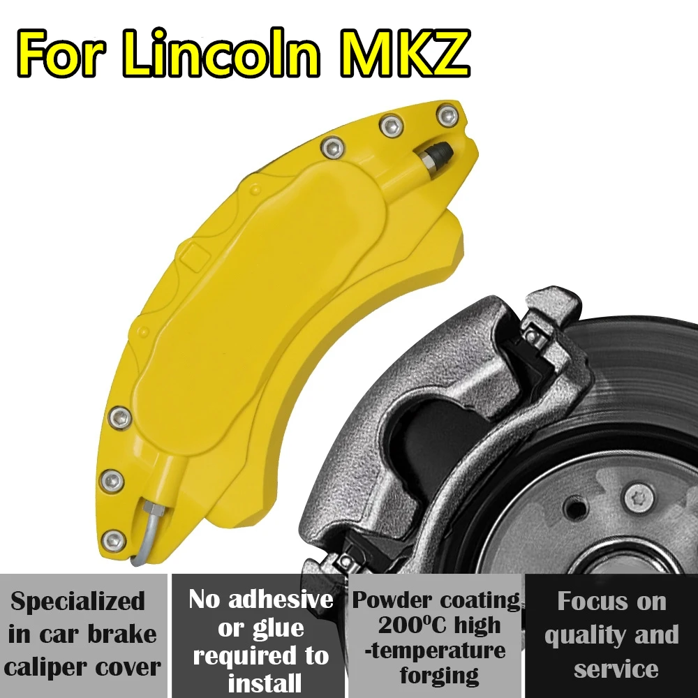 For Lincoin MKZ Car Brake Caliper Cover Aluminum Alloy Metal Exterior Kit Fit 2.0H 2.0T V VI 3.5L AWD 2010 2020