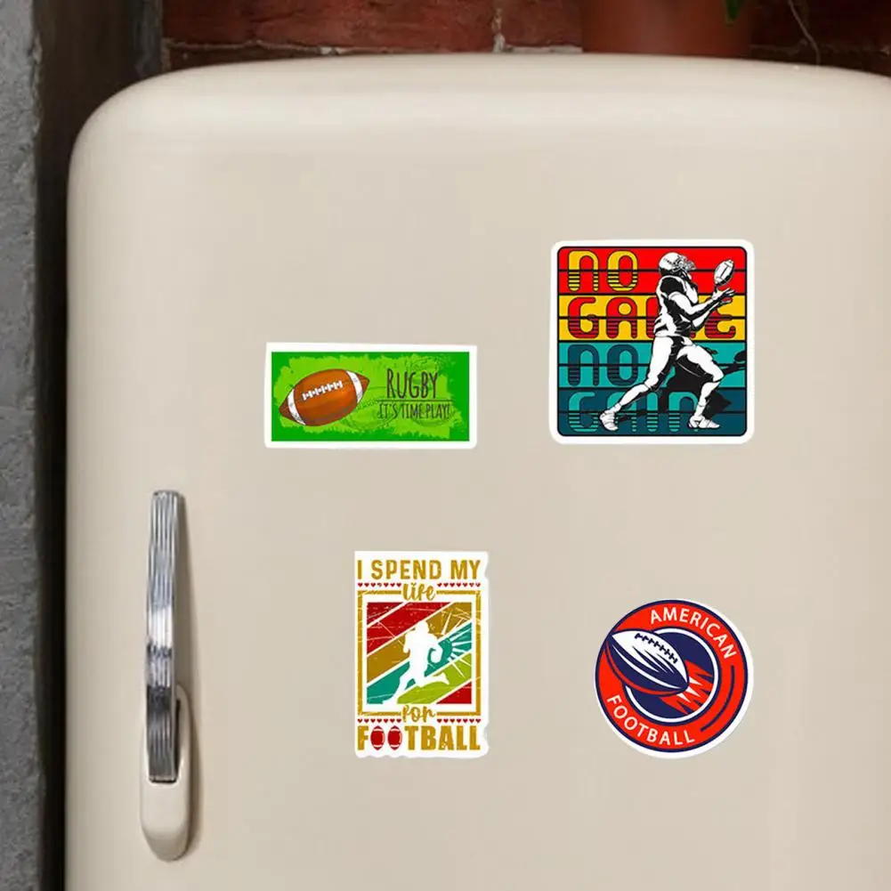 Устойчивые к выцветанию Переводные картинки для регби наклейки футбол для фанатов, печать наклейки на регби для скейтбордов, ноутбуков, бутылок для воды