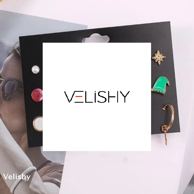 9/15 Pairs أقراط عيد الميلاد النسائية الموضة مع جرس حجر الراين وندفة الثلج تصاميم حفلة عطلة ارتداء هدية مجوهرات أنيقة #1