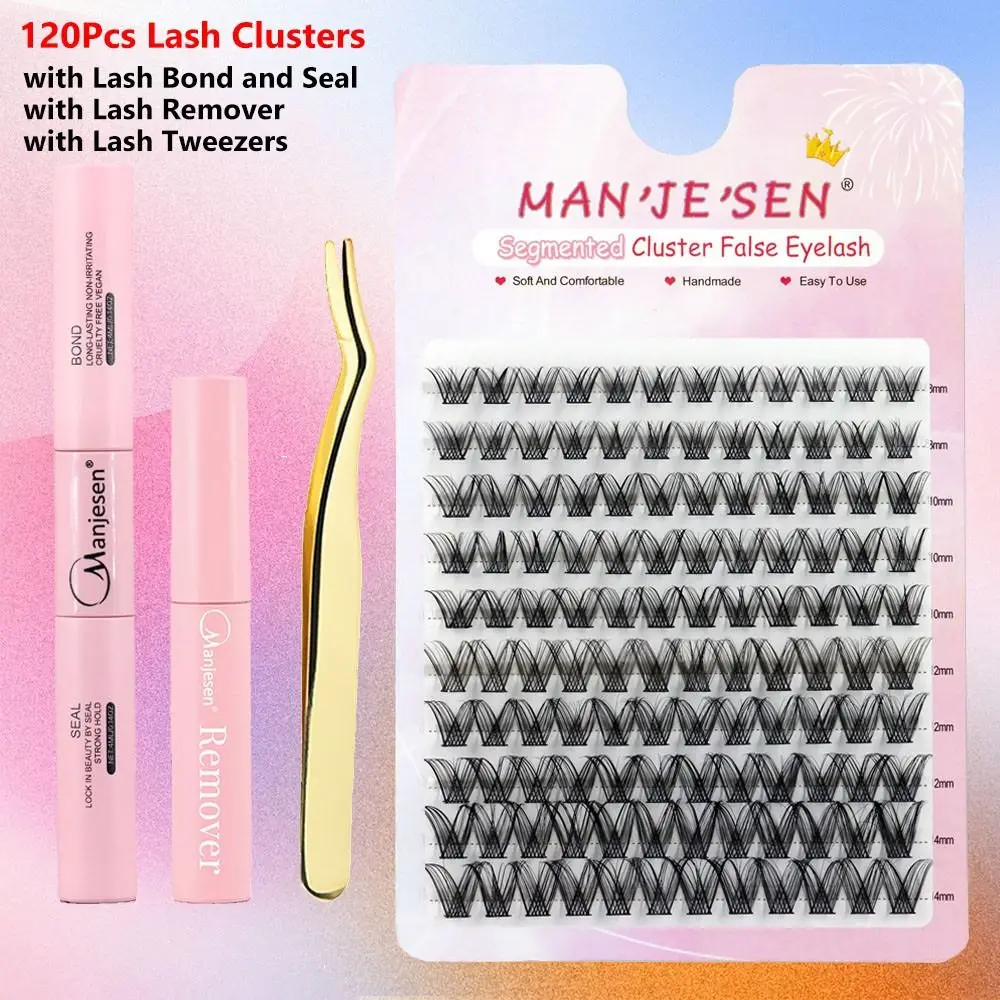 Self Application DIY at Home Individual Lashes Kit Natural Look Wispy 120/144/240 Pcs Lash Clusters