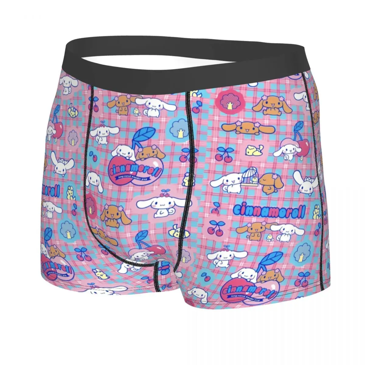 Custom Male Fashion Cinnamoroll Sanrio Cartoon Underwear Yugui Dog Xina Cinnamon Dog Boxer Briefs Soft Shorts Panties Underpants