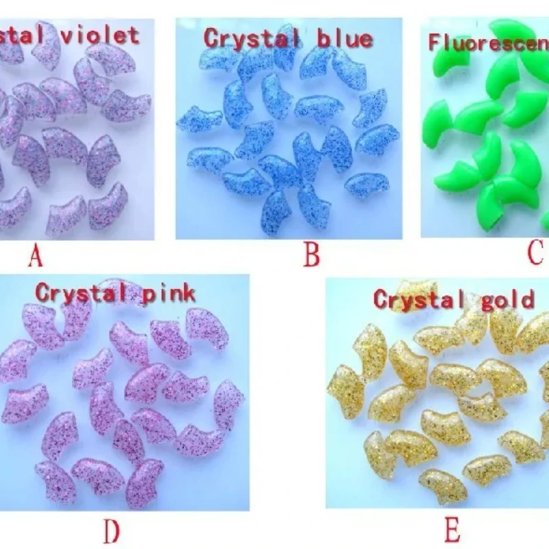 Lot 20pcs Soft Cat Pet Nail Caps Claw Control Paws off + 5 pcs Adhesive Glue Safety Crystal  Size XS S M L 19 Colors Available
