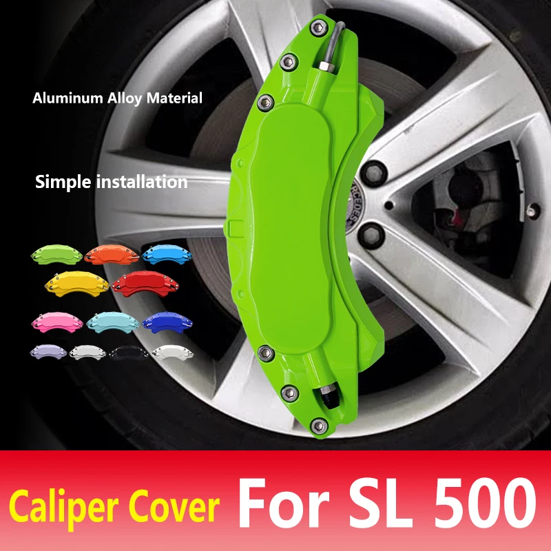 

For Mercedes SL 500 SL500 Car Brake Caliper Cover Aluminum Alloy Fit Base Biturbo Convertible 2 Door 2004 2012 2018 2019