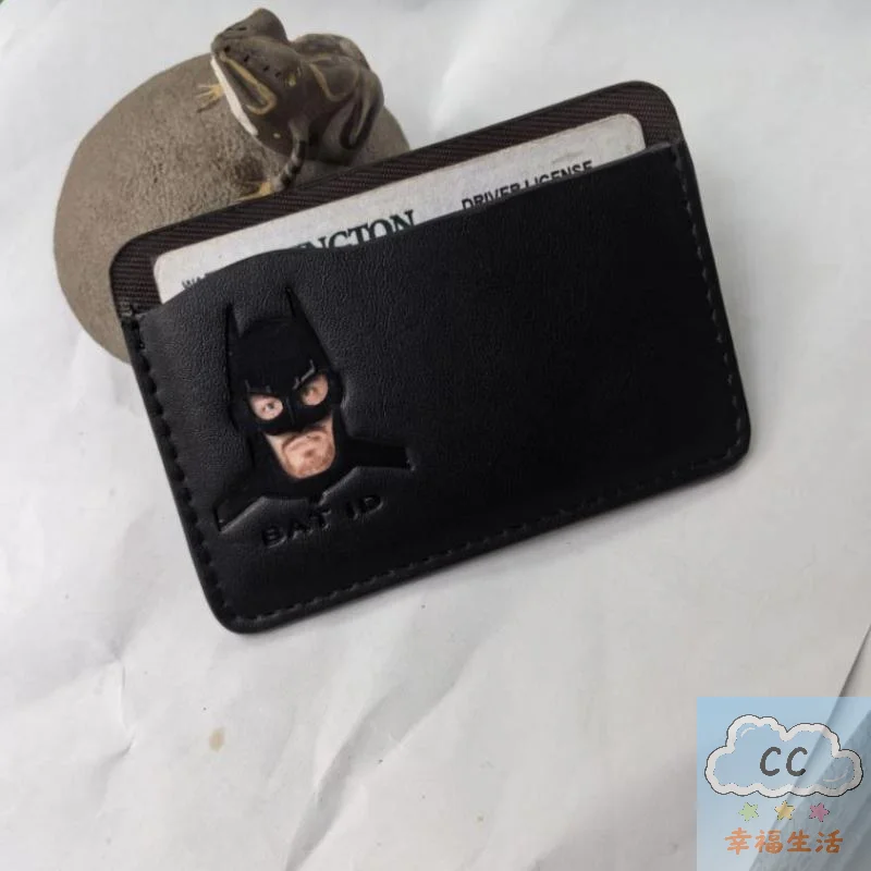 حافظة حامل بطاقات الهوية الجديدة لعام 2026 من HUA Squad Bat - تصميم قناع البطل الخارق المخصص، محفظة قصيرة، هدية لطيفة لمحبي الأبطال الخارقين #4