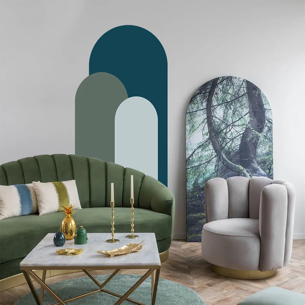 

Peel And Stick Wall Stickers Decor Geometric Design Large Wall Decal For Living Room Bedroom DIY Home Wall Art Room Decoration