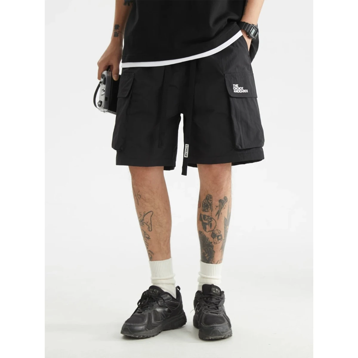 Men's Casual Shorts Fashion Outdoor Running Basketball Shorts Sweat-absorbent Quick-drying Summer Large Pocket Sports Pants