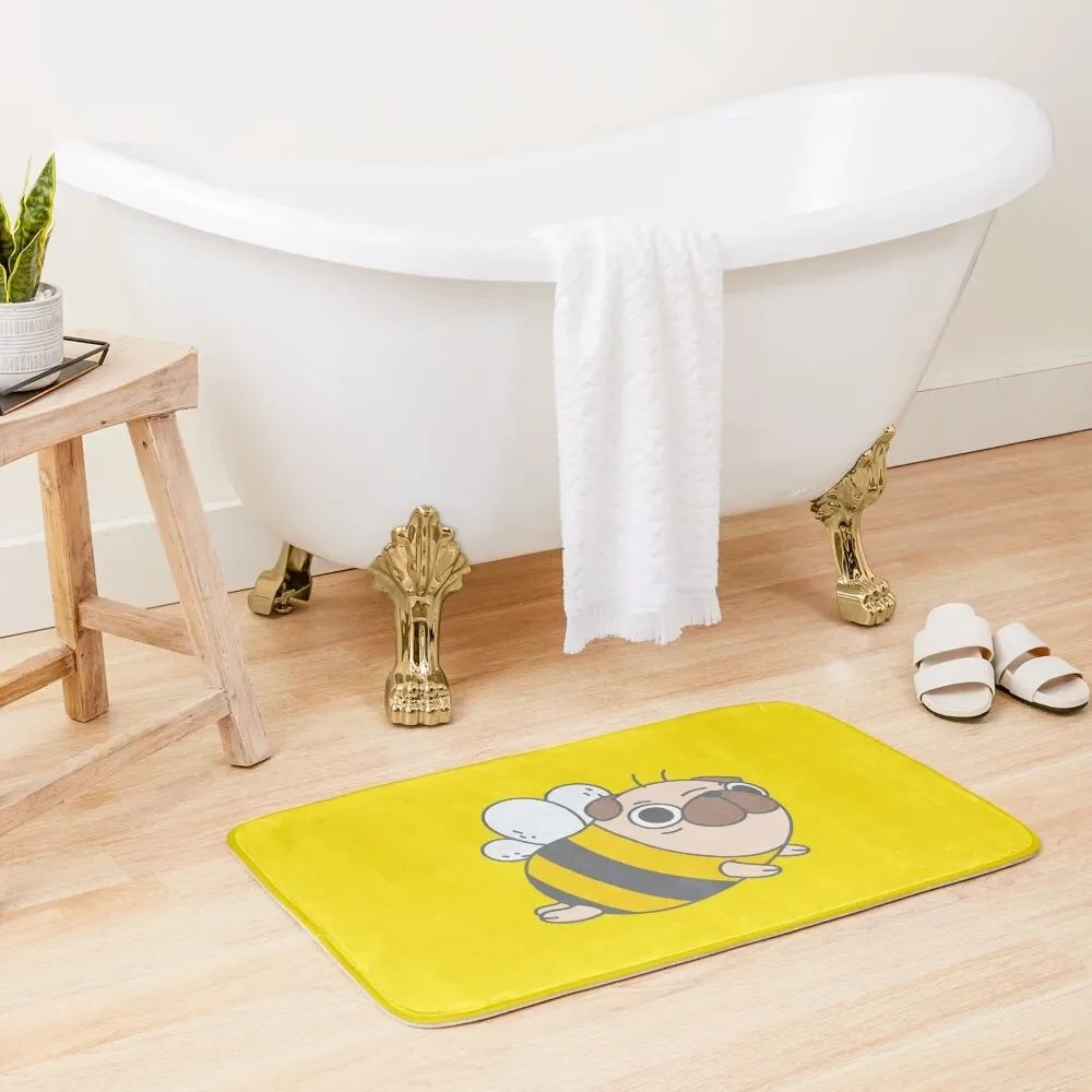 

Pug Bee Bath Mat Bathroom Interior Home Entrances Mat