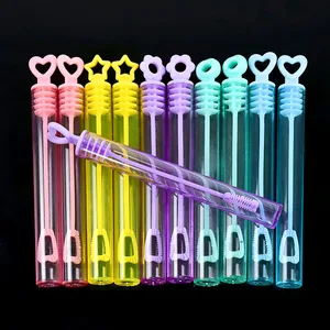 Bunte Blasenseife Flasche, Zauberstab Herz leeres Röhre, Pinata-Füllspielzeug, Geburtstagsfaktoren, Gasthochzeitsgeschenke, 10-50pcs 8 Hauptverkäufe Guest Clothing 15 Jahre - №7