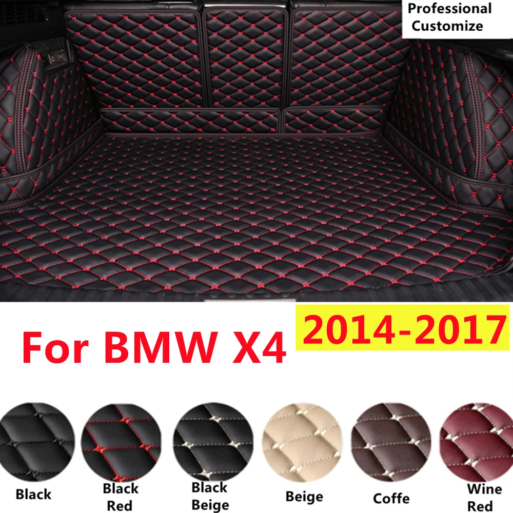 

SJ Custom Full Set Fit For BMW X4 F26 2017 2016 2015 2014 Auto Fitting Waterproof Car Trunk Mat Tail Boot Tray Liner Rear Cargo