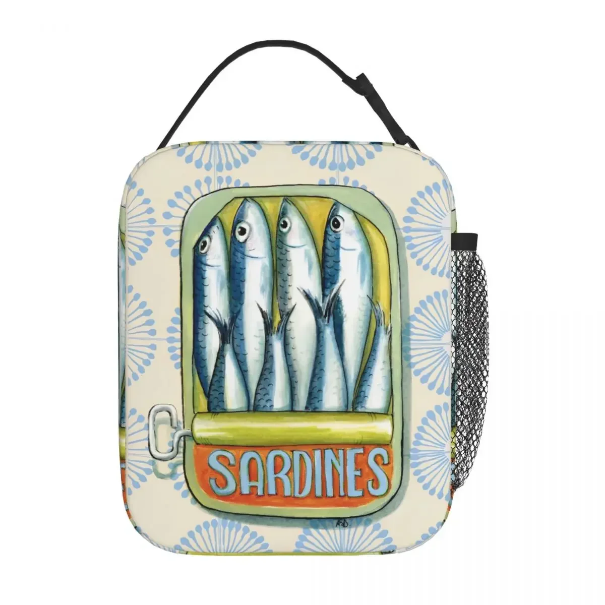 Sardines Insulated Lunch Bags Cooler Bag Reusable Meal Container High Capacity Tote Lunch Box Girl Boy Work Picnic