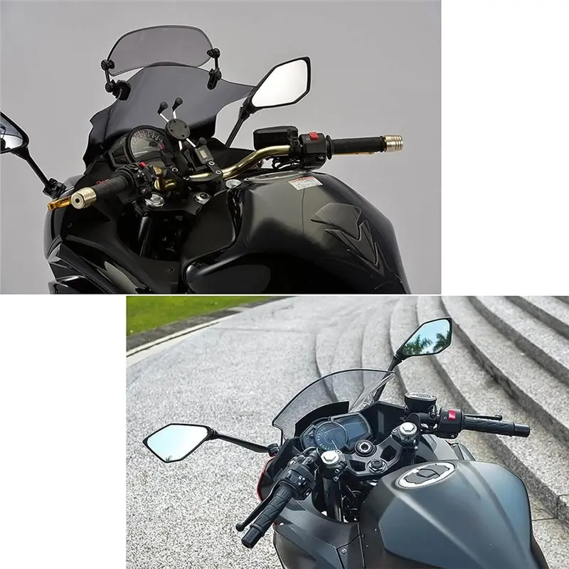 N26R-Motorcycle Rear View Mirrors For Kawasaki 2018-2021 For Ninja 400/2011-2018 For Ninja 250 ZX 6R 636 650 300R EX300 ABS