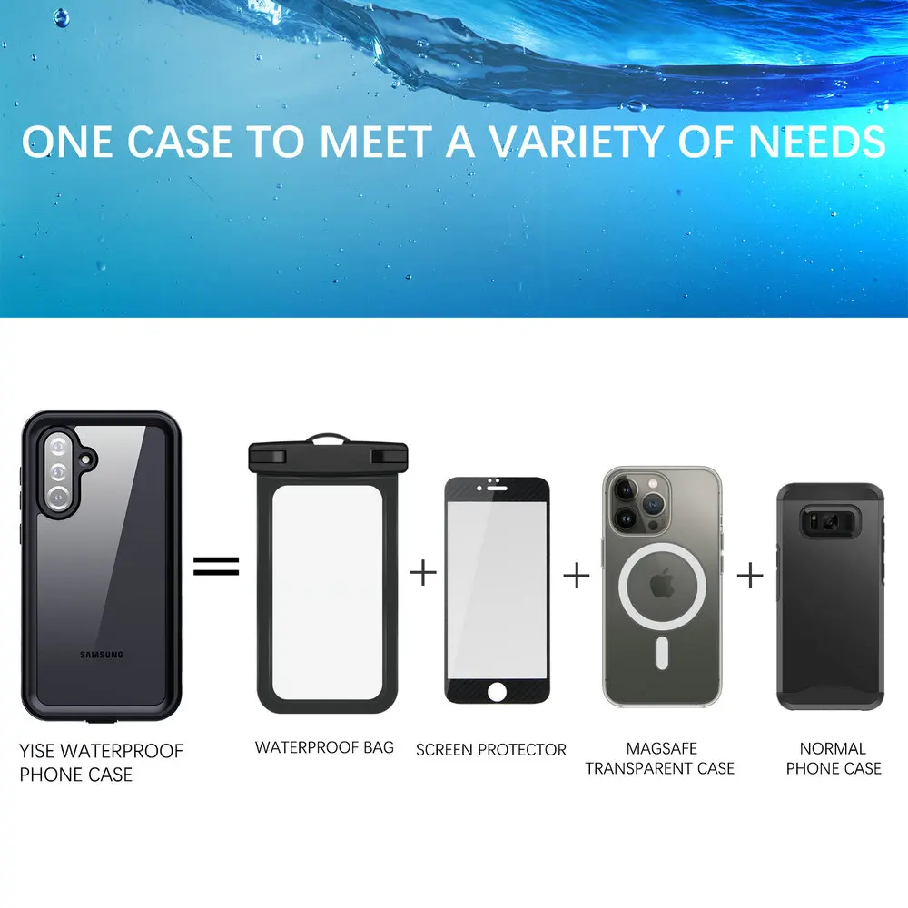 Wodoodporne etui Coque Samsung A56 5G IP68, ochrona 360 stopni, szczelne, do Galaxy A57 A17 A36 A26 A54 A35 A27 A25 A55 A16 A37 — zdjęcie produktu 6