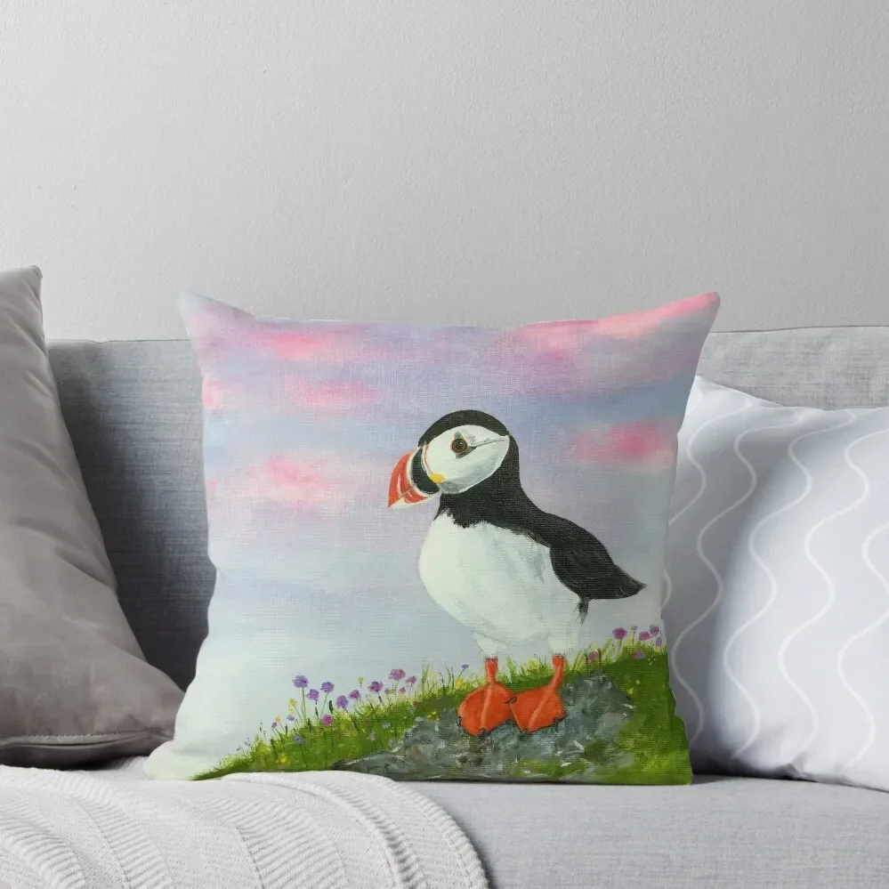 Cute little Puffin Throw Pillow Pillowcases Cushion Covers Sofa Luxury Pillow Case anime girl Room decorating items Pillow