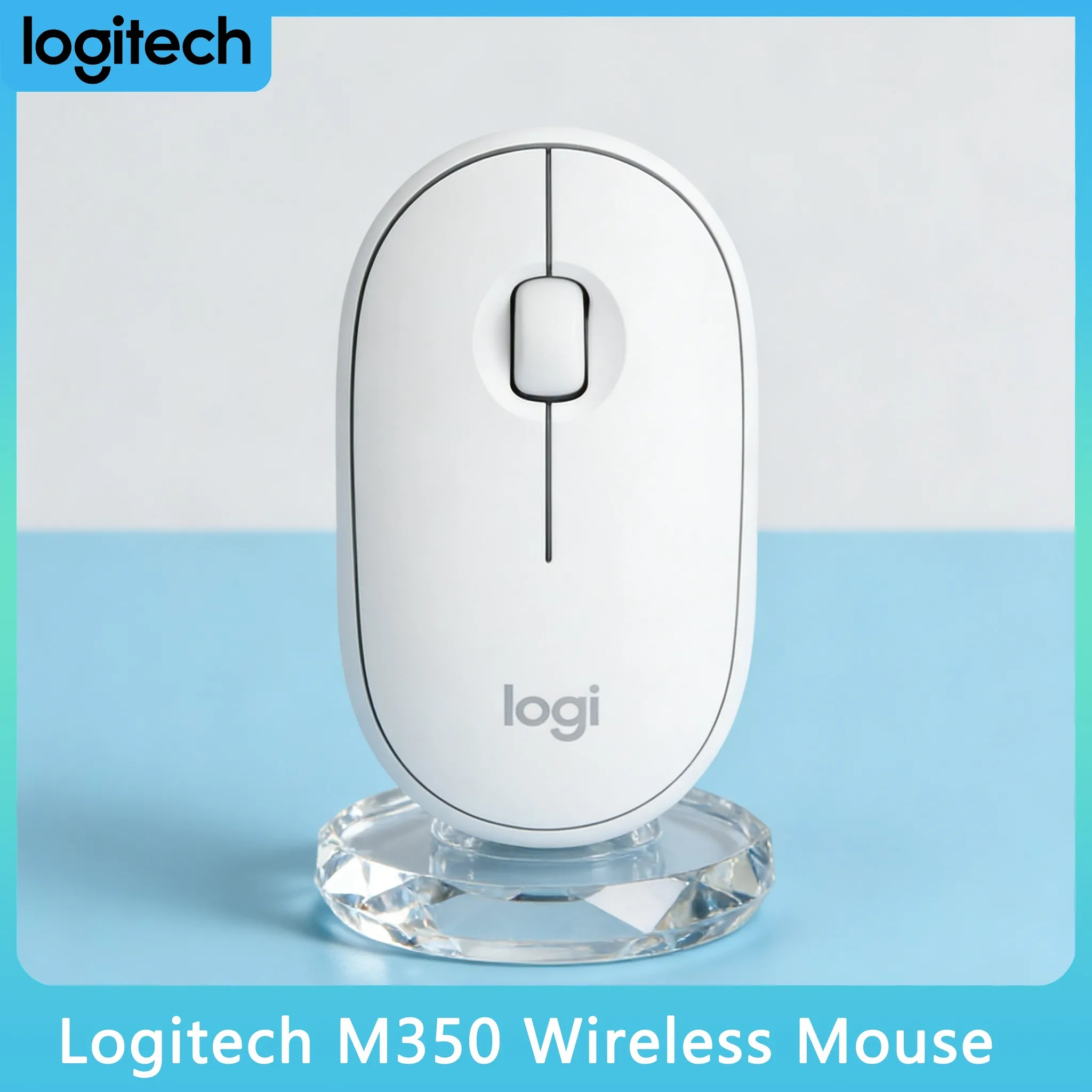 

Logitech M350/M350POP Wireless Pebble Mouse, Silent Click, Dual Connectivity, Slim Portable Design with 18-Month Battery