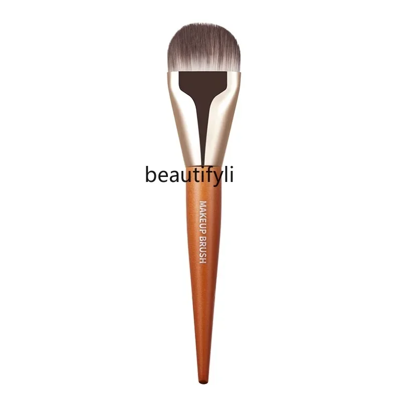 Ultra-thin widened tongue foundation brush, do not eat powder, flat head foundation mask brush, makeup-free