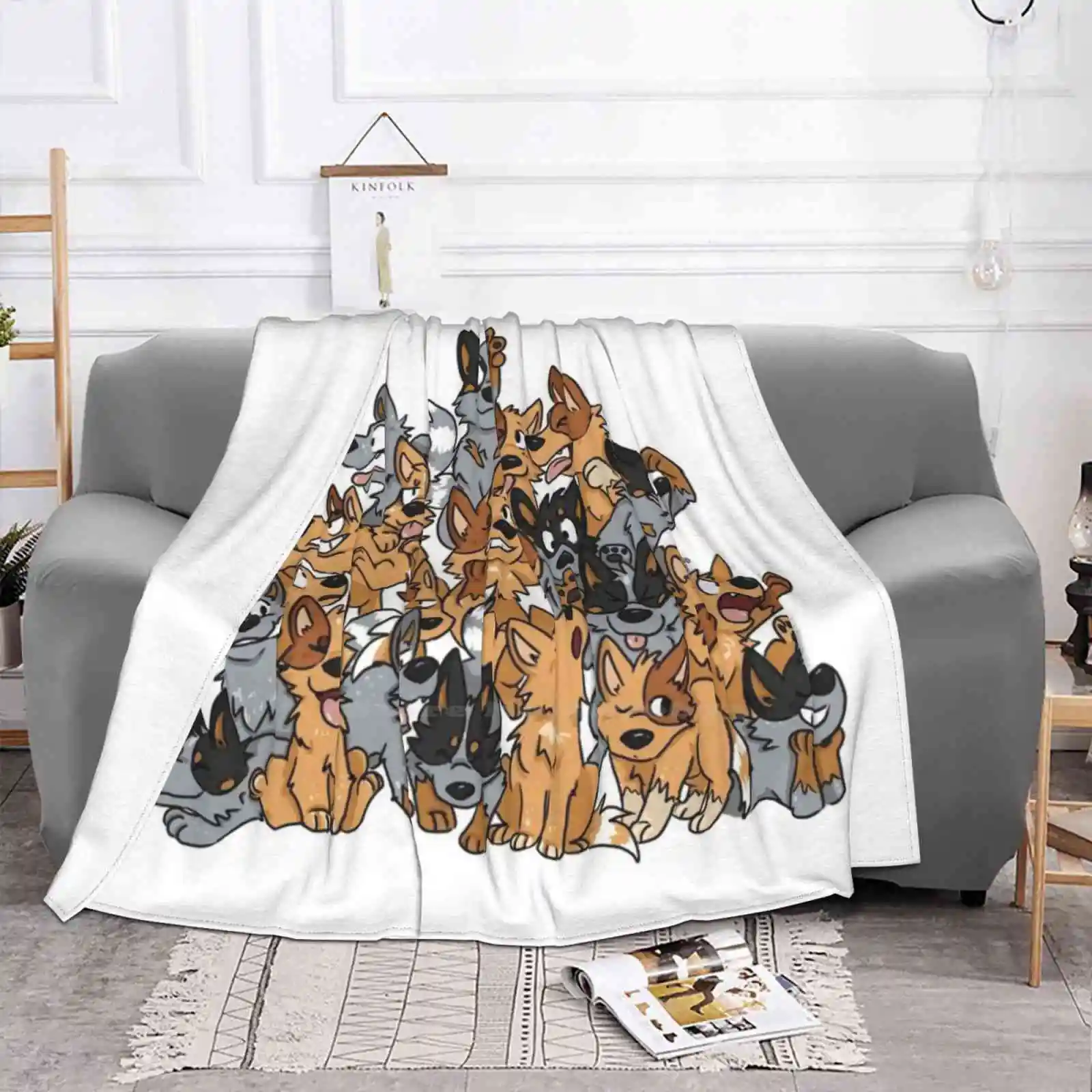 Cattle Dog Pile Fashion Soft Warm Throw Blanket Acd Cattle Dog Blue Heeler Red Heeler