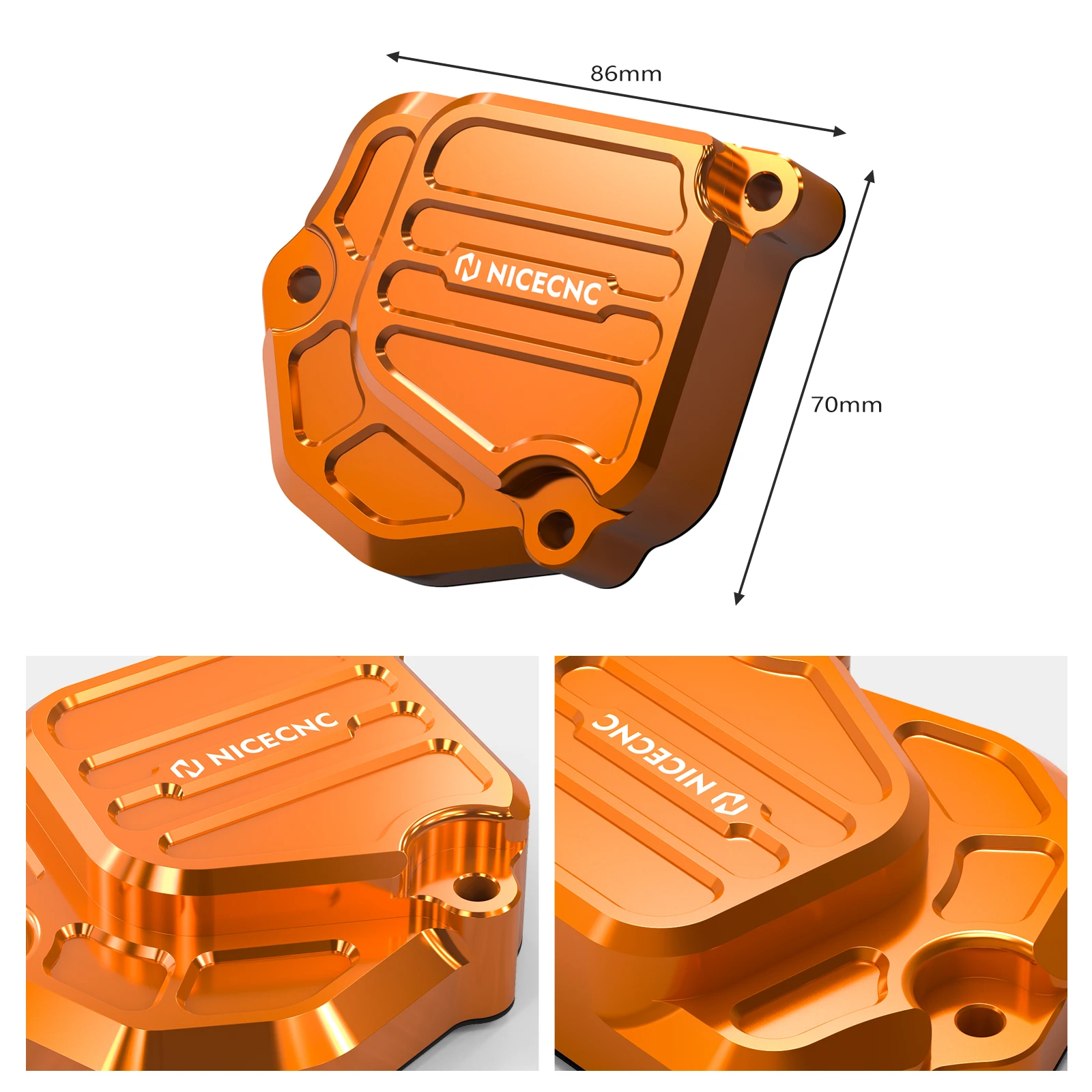 NICECNC per 2024 KTM XCW EXC 300 250 XC Husqvarna TE300 TE250 TX300 GasGas EC300 EC250 protezione coperchio valvola di alimentazione destra moto