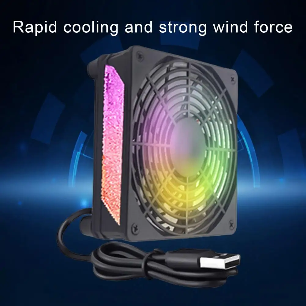 Quiet Fan Mini Usb Computer Fan for Android Tv Box Router Single/dual 1800rpm Mute Heat Dissipation Cpu Cooler Compact Efficient