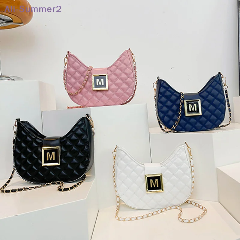 

{Summer2} New Fashion Chain Underarm Bags Wild Rhombus Pattern Shoulder Bag Versatile High Quality Ladies Oblique Crossbag