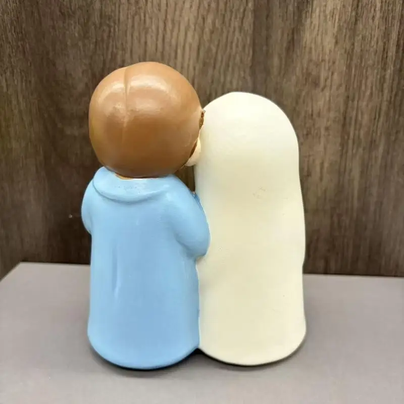 E8BD Baby Jesuses Holy Family Statue Miniature Christmas Nativity Scene Sculpture