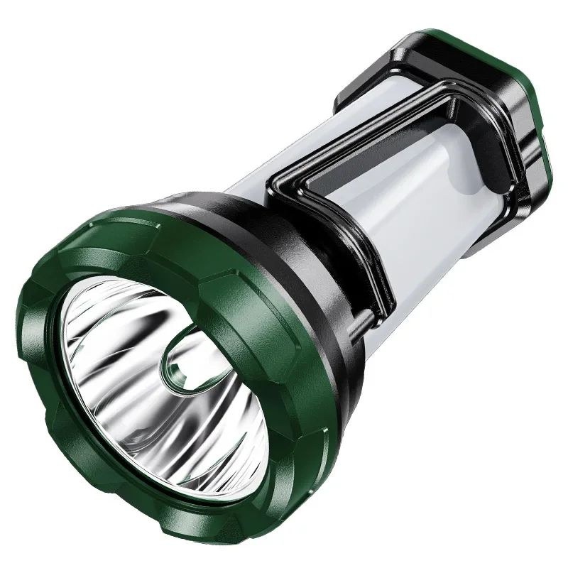 

New Strong Light Portable Searchlight Emergency Charging Camping Light Outdoor Fishing Waterproof Patrol Light LED Flashlight