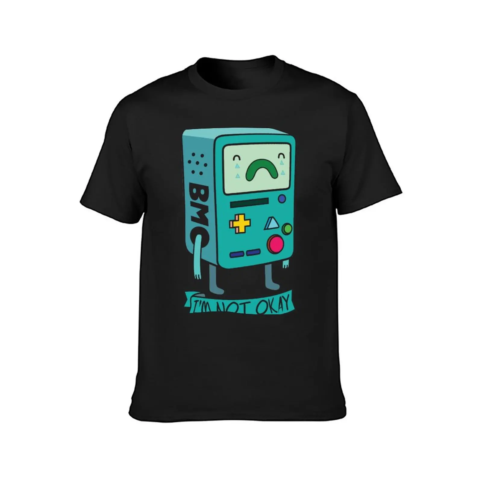 BMO sad T-Shirt korean fashion tees cute tops mens t shirts