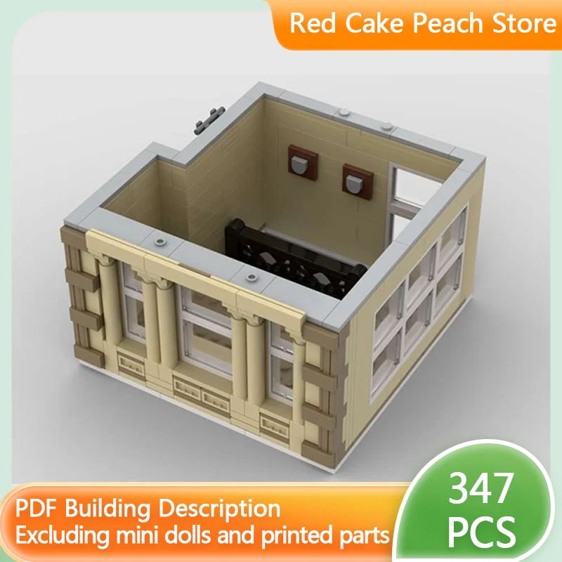 

City Street View Model MOC Building Bricks Police Station Floor Modular Technology Children Holiday Gifts Assemble Toys Suit