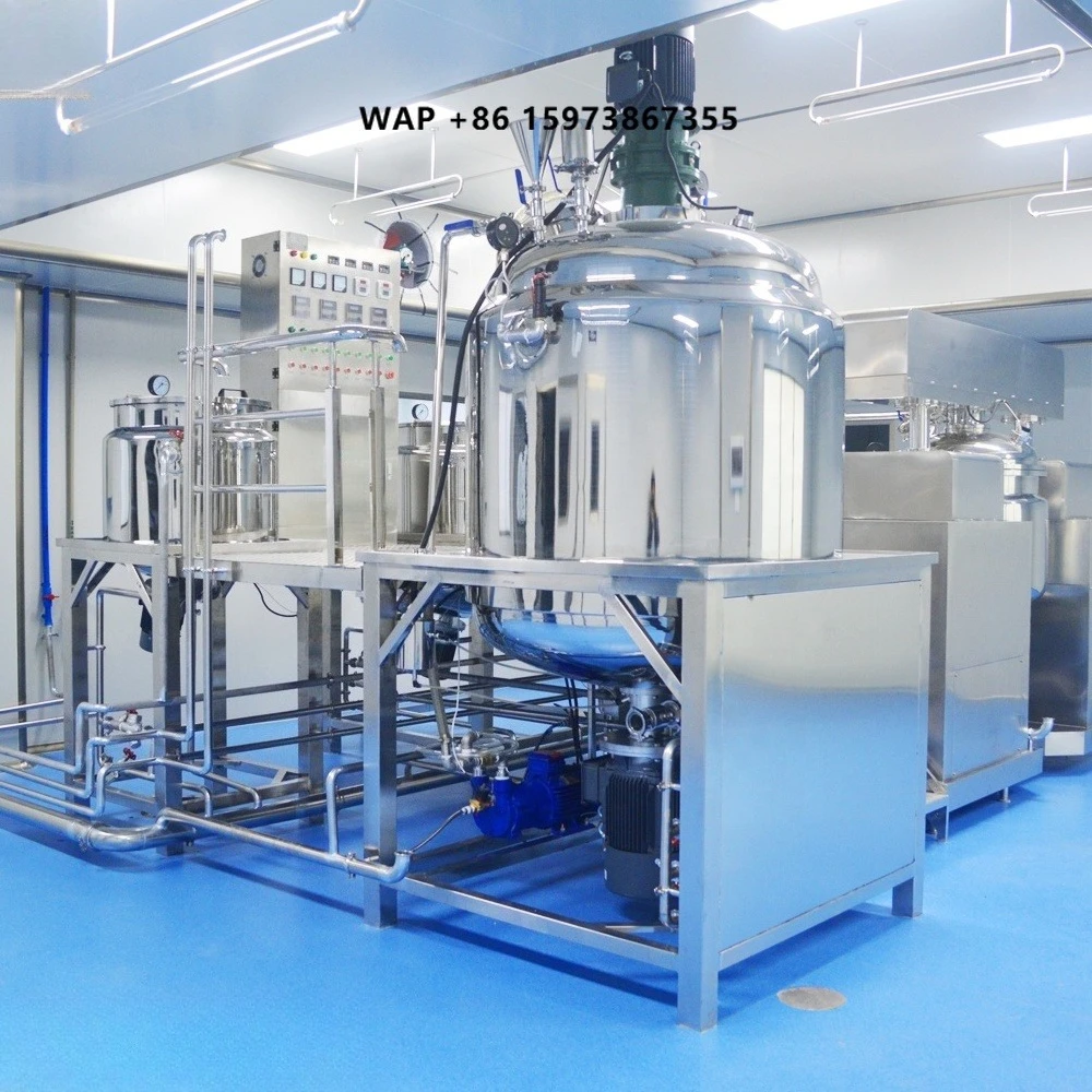 Cosmetic Viscosity Cream Paste Vacuum Emulsifying Mixer Homogenizer Machine Production Equipment for Making Mayonnaise Ketchup