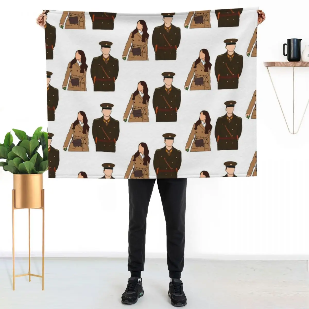 CRASH LANDING ON YOU Throw Blanket Furrys Nap Soft Decorative Sofa Thermal Blankets