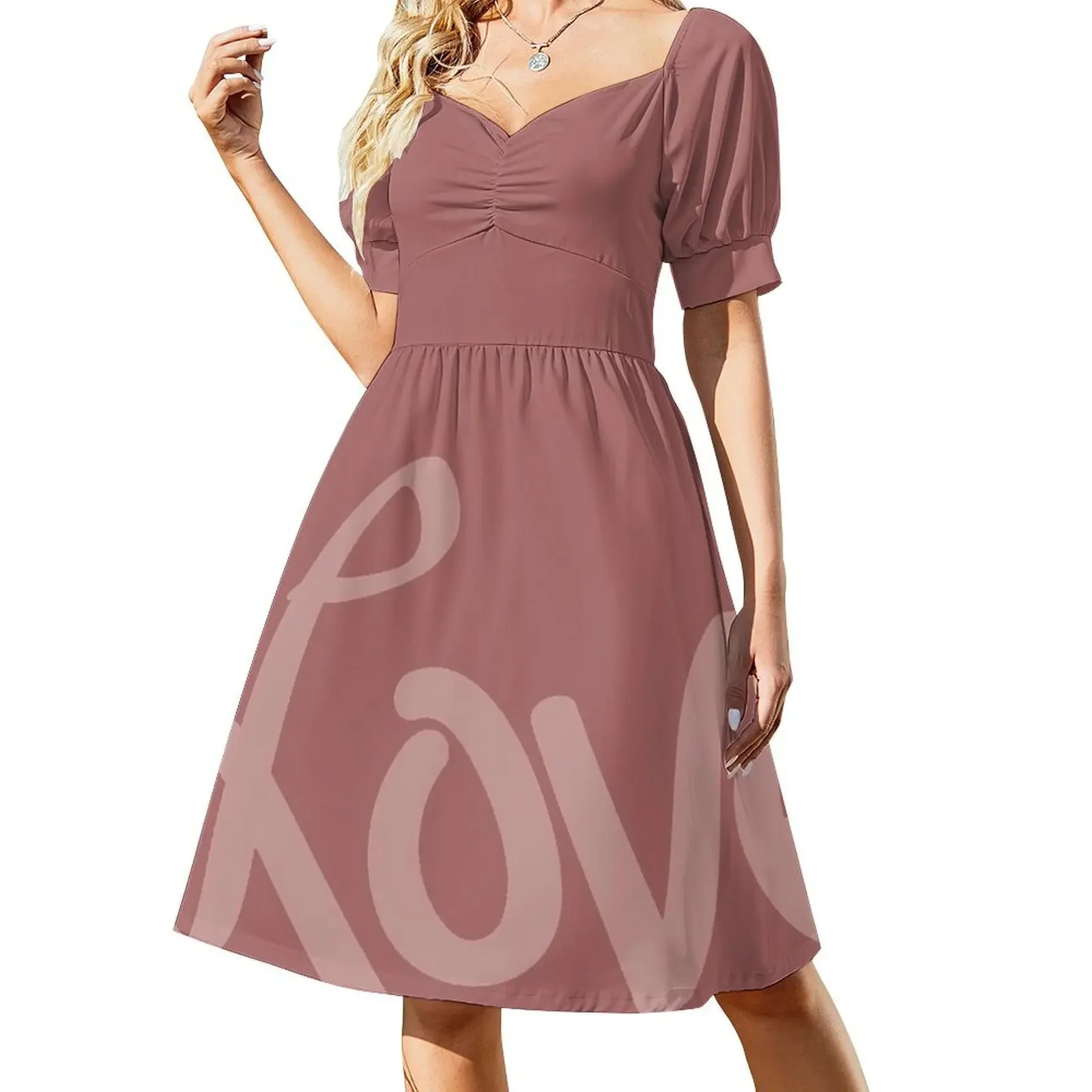 

Love Typography Sleeveless Dress dress summer 2024 women long dress women summer
