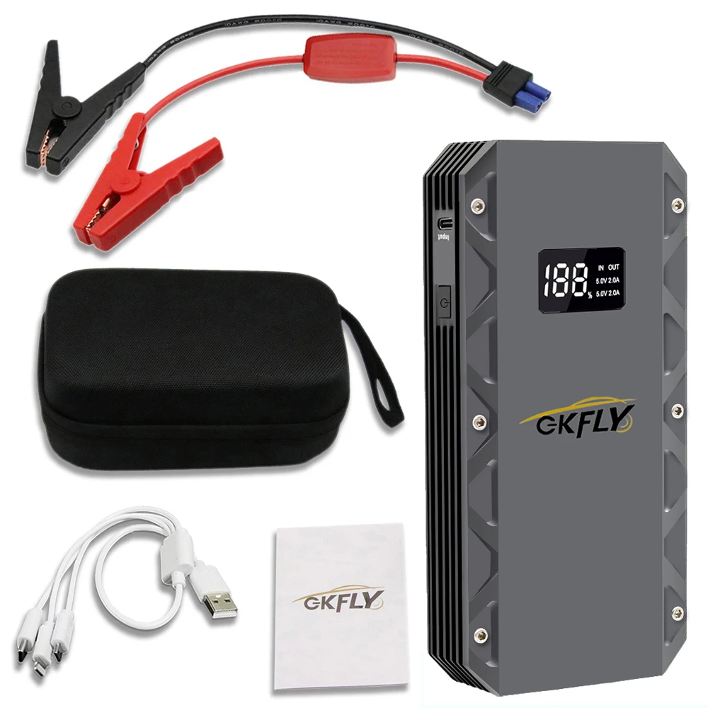 High Power 5000A Start Gerät Kabel 12V Booster Auto Starthilfe Tragbare Power Bank Auto Starter Für Batterie Ladegerät booster – Detail 6
