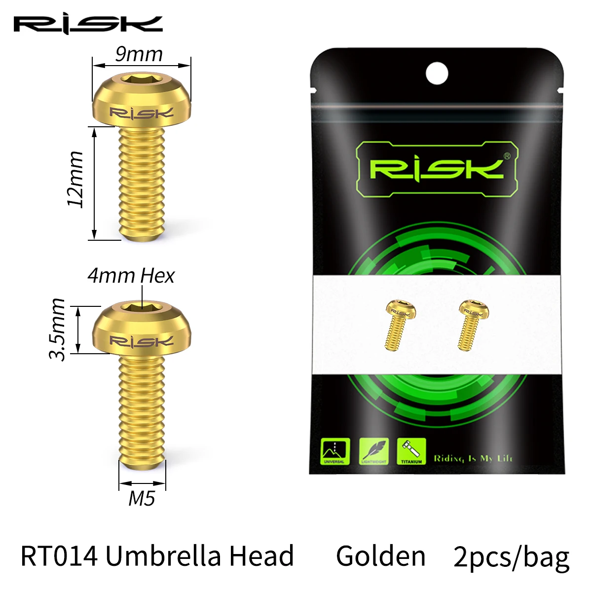 Risiko M5x12mm Fahrrad Flaschenhalter Befestigungsschrauben Titanlegierung MTB Rennrad Flaschenhalter Schrauben Luftpumpe Feste Schrauben