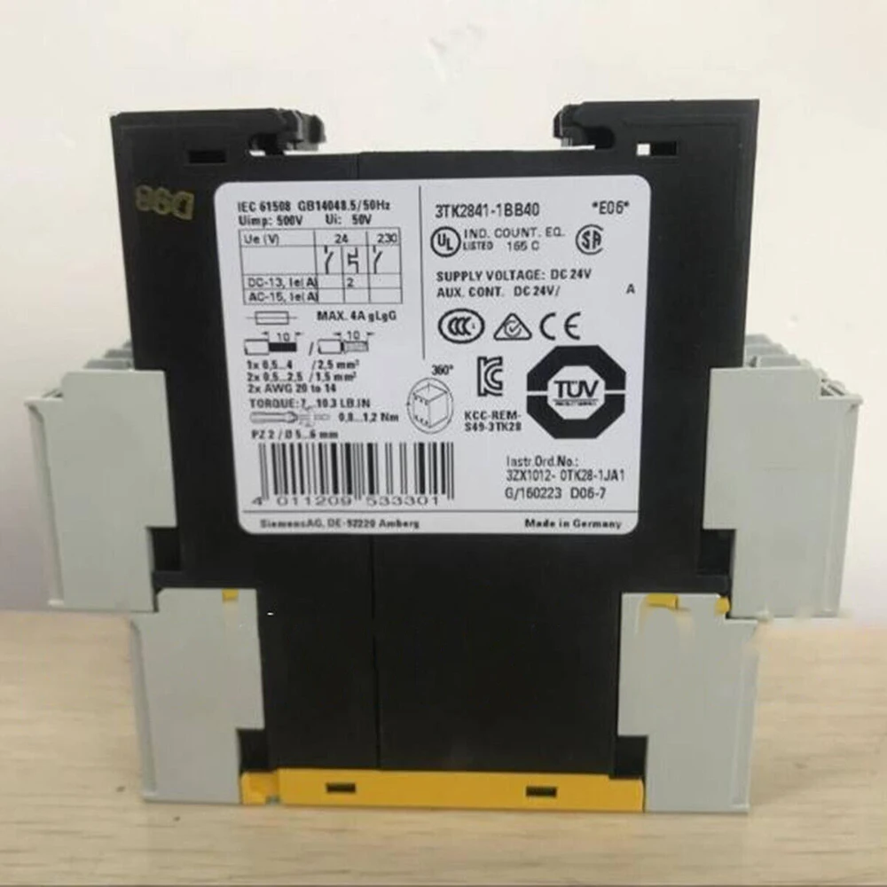 New for Siemens 3TK2841-1BB40 24V Safety Relay Module in Box