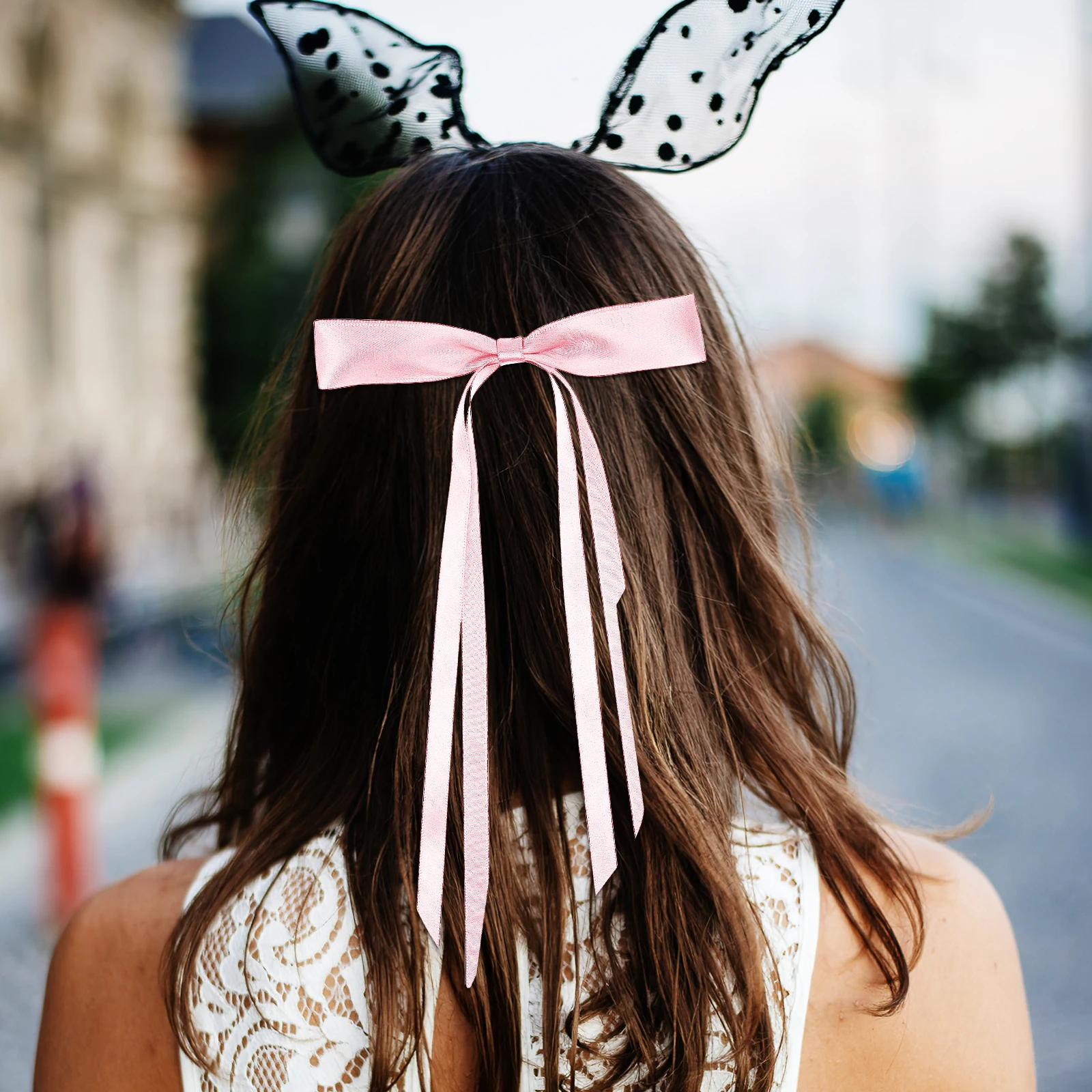 

8 Pcs Hair Bow Hairpin Miss Accessories for Girls Clip Women Polyester Bows Ribbon