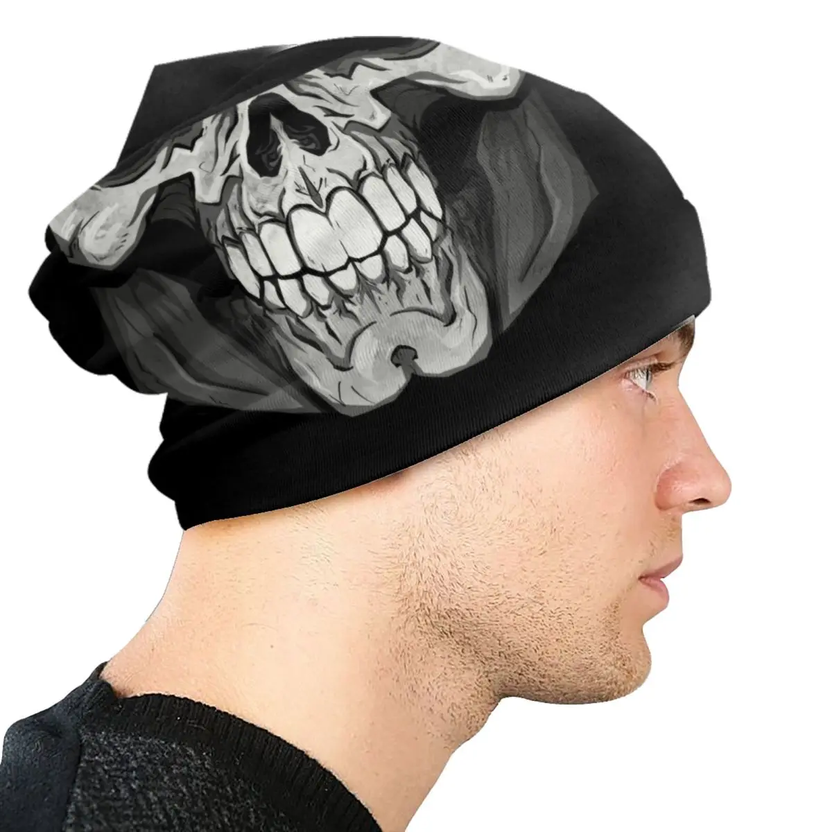 مخصص الجمجمة البديل Skullies Beanies قبعات شتاء بارد دافئ الرجال النساء الحياكة القبعات الكبار للجنسين هالوين X راي بونيه القبعات