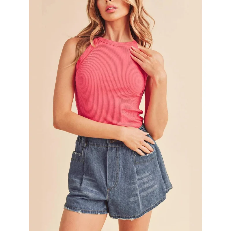 Summer Fashionable Casual Water Washed Piercing Hairy Versatile Denim Shorts for Women New 2026